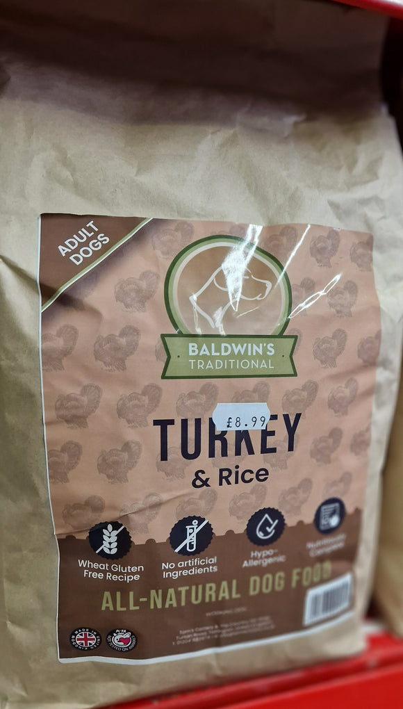 Baldwin's Gluten Free Turkey & Rice 2.5kg