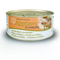 MPM Products Limited Applaws Cat Can Chicken With Mackerel In Jelly 70g
