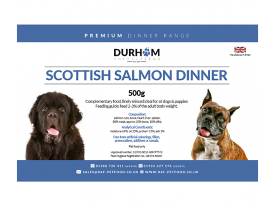 Durham Scottish Salmon Dinner 500g