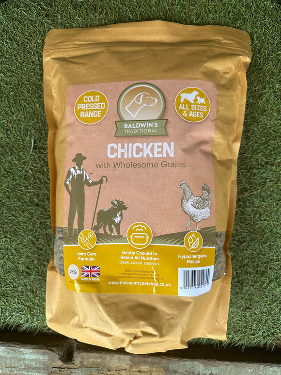 Baldwin's Cold Pressed Chicken with Grain 2kg