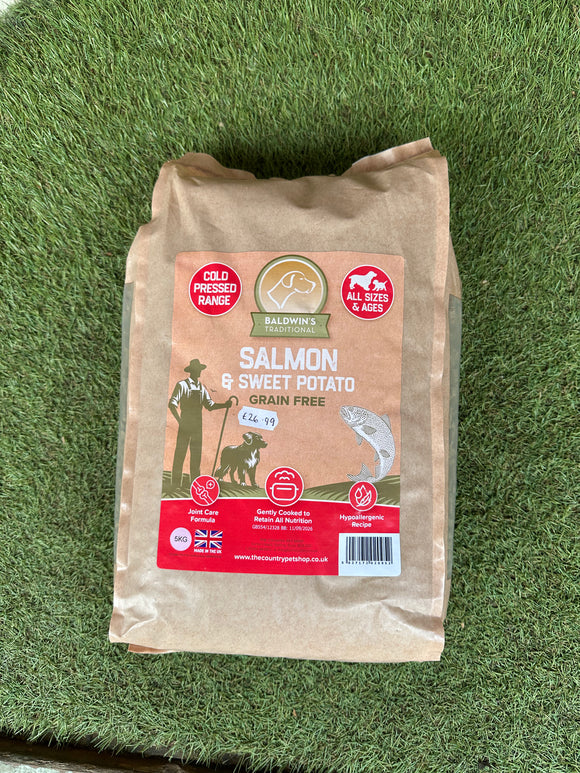 Baldwin's Cold Pressed Salmon & Sweet Potato 5kg