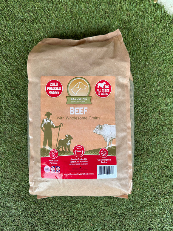 Baldwin's Cold Pressed Beef with Grains 12kg