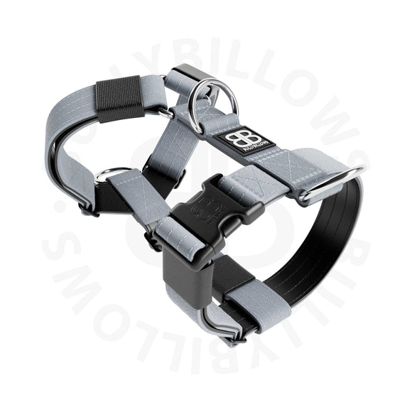 Bully Billows Tri Harness Grey Size Small (A)