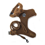 Teddy Dog Collar & Bow Tie Beige S