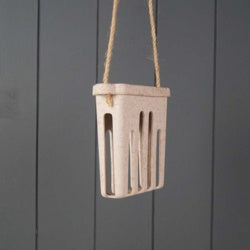 Earthy Sustainable Suet Cake Feeder Chaff