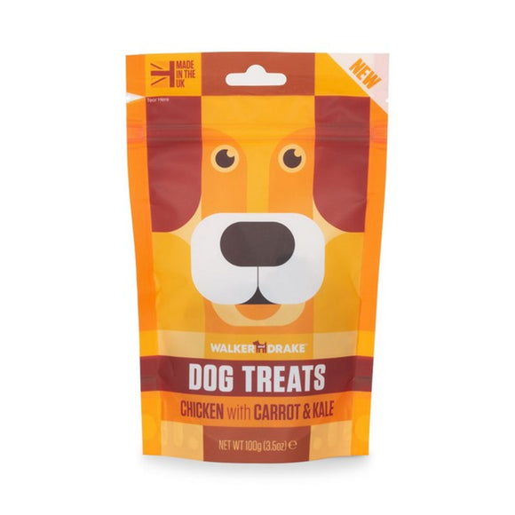 Walker & Drake Chicken with Carrot & Kale Dog Treats 100g