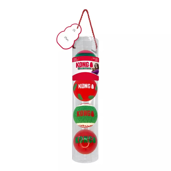 Kong Xmas Balls Medium 4pk