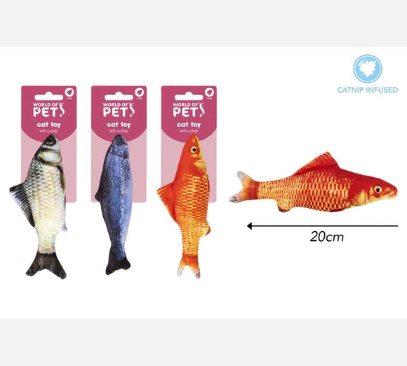 World Of Pets Fish Cat Toy