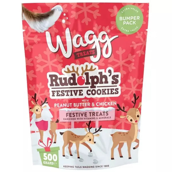 Wagg Xmas Treats Rudolphs Festive Cookies 125g