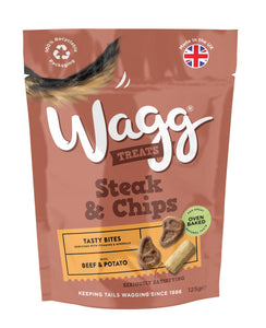 Wagg Steak & Chips Treats Beef & Potato 125g