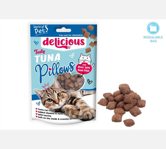 World Of Pets Tasty Tuna Pillows 80g