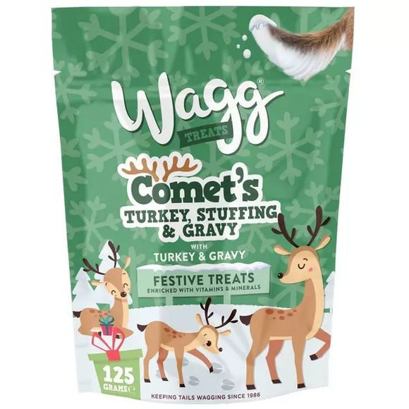 Wagg Xmas Treats Comet Turkey & Stuffing 125g