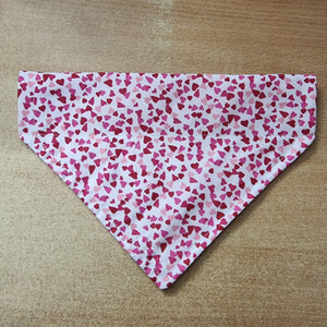Tiny Pink Hearts Bandana Small