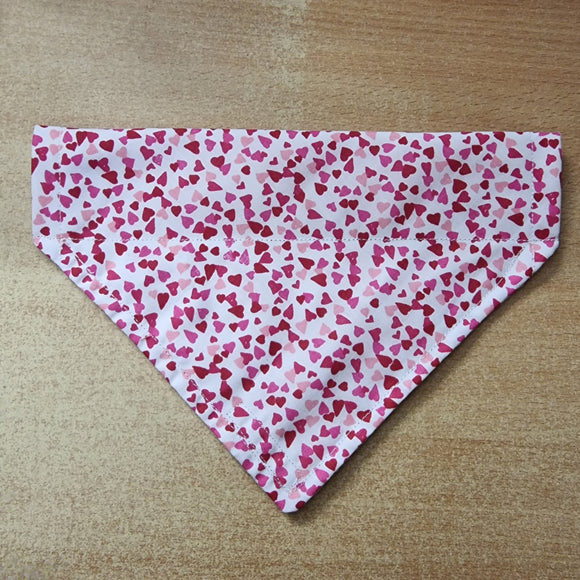 Tiny Pink Hearts Bandana Small
