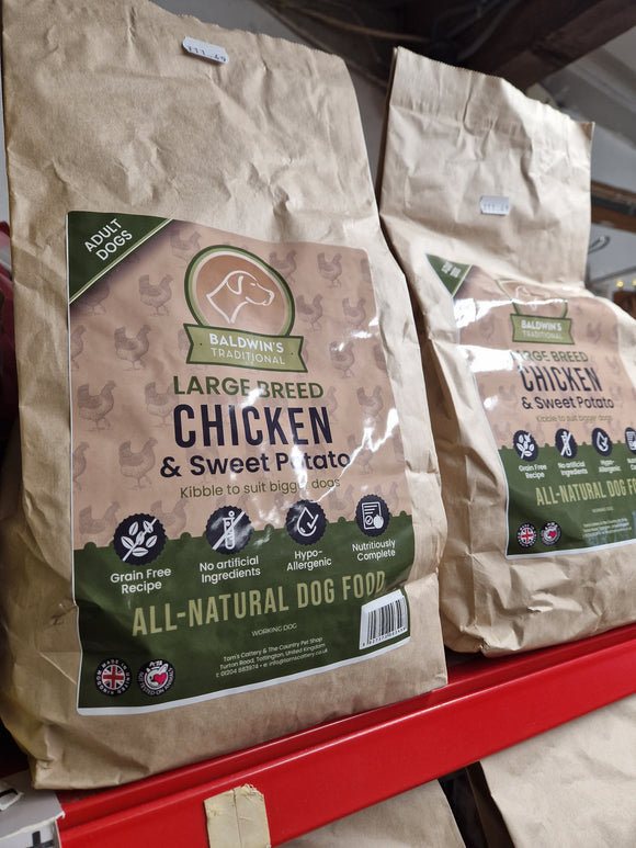 Baldwin's Grain Free Large Breed Chicken & Sweet Potato  2kg