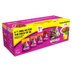 Whiskas Pouches Poultry 40/36 100g