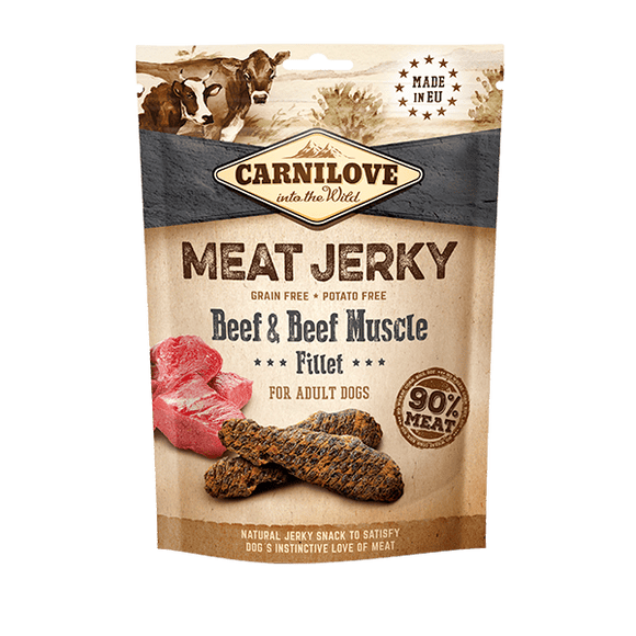 Carnilove Meat Jerky Beef & Beef Muscle 100g