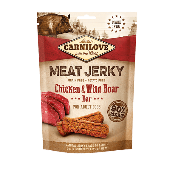 Carnilove Meat Jerky Chicken & Wild Boar 100g