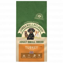 James Wellbeloved Dog Small Breed Adult Turkey & Rice Kibble 1.5kg