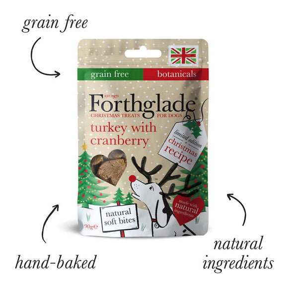 Forthglade Christmas Treats Turkey & Cranbery 90g