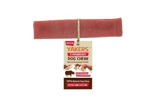 Yakers Strawberry Yak Chew Medium