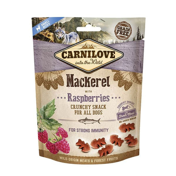 Carnilove Crunchy Treats Mackerel & Raspberries 200g