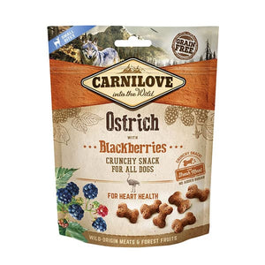 Carnilove Crunchy Treats Ostrich & Blackberries 200g