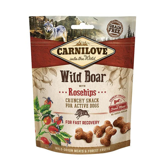 Carnilove Crunchy Treats Wild Boar & Rosehips 200g