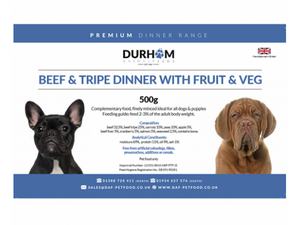 Durham Beef & Tripe With Fruit & Veg