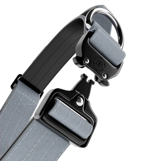 Bully Billows Combat Collar 4cm Grey Large
