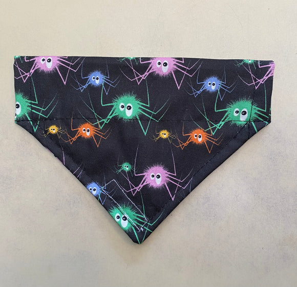 Halloween Bandana Spiders Size Small