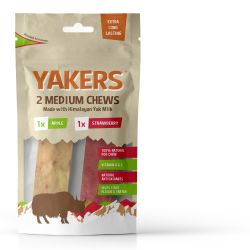 Yakers Medium Chews Apple & Strawberry 2pk